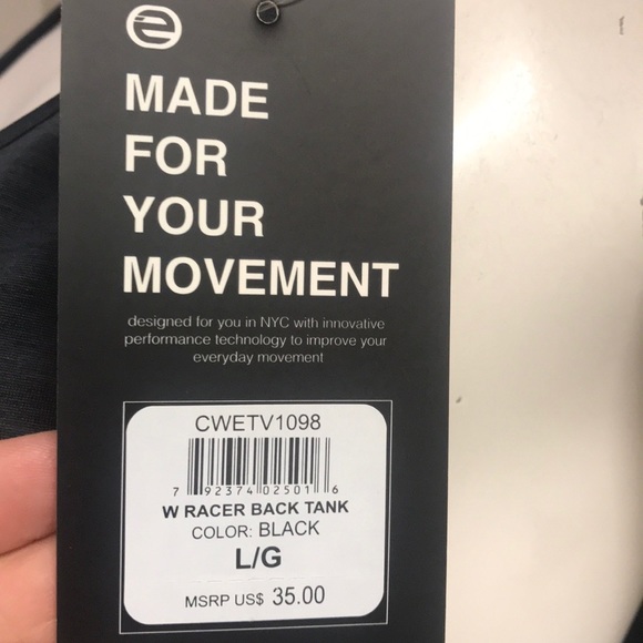Etonic Racerback Athletic/Athleisure Tank, NWT! - Picture 6 of 7